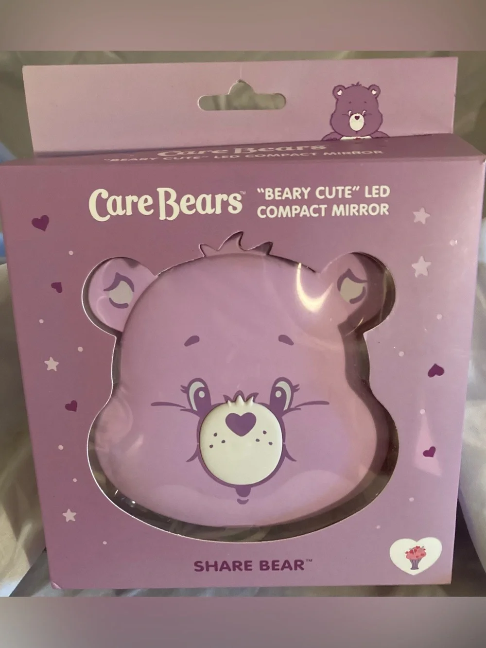 Care Bears Share Bear LED Compact Mirror - Lavender Purple